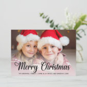 3枚の写真で作るメリークリスマス2025  シーズンカード (スタンド正面)