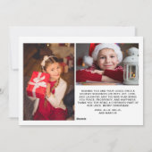 3枚の写真で作るメリークリスマス2025  シーズンカード (裏面)