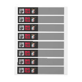 3枚の写真で簡単に自分のフォトディスプレイを作成 ラップアラウンド宛名ラベル (シート)