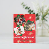 3枚の写真で聖降誕祭を祝うカード シーズンカード (スタンド正面)