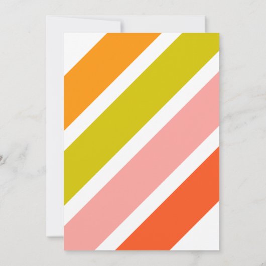 3枚の写真とカラフルの取り外しテンプレート カード (裏面)