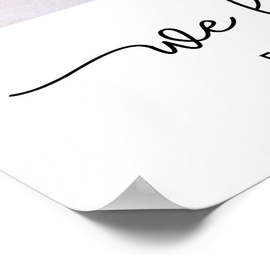 3枚の写真とタイポグラフィ |私たちはおばあちゃんを愛している ポスター (角)