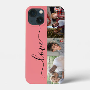 3枚の写真とテキストをカスタマイズ iPhone 13 MINIケース