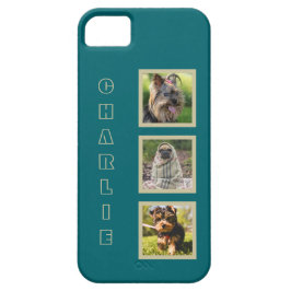 3枚の写真と名前をカスタムするの電話ケース iPhone 11 ケース