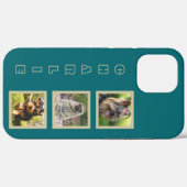 3枚の写真と名前をカスタムするの電話ケース Case-Mate iPhoneケース (裏面 (横))