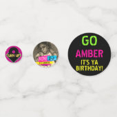 3枚の写真と年齢|チェッカーボード80's/90'sネオンレトロ コンフェッティ (裏面)