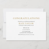 3枚の写真のコラージュ 法科大学院卒業パーティー 招待状 (裏面)