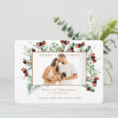 3枚の写真の家族としての私たちの最初のクリスマス (スタンド正面)