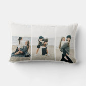 3枚の写真の追加装飾用クッション ランバークッション (裏面)