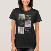 3枚の写真の追悼トリビュートTシャツ Tシャツ (正面)
