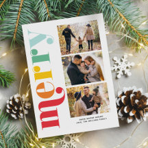 3枚の写真の非常にメリークリスマスギャラリー