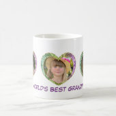 3枚の写真をハートコーヒーマグ コーヒーマグカップ (中央)