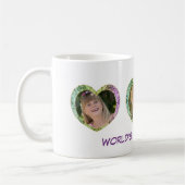 3枚の写真をハートコーヒーマグ コーヒーマグカップ (左)