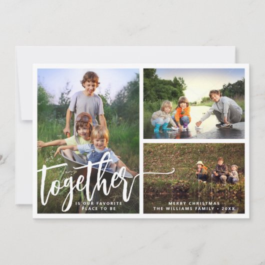 3枚の写真を一緒に楽しむ シーズンカード (正面)