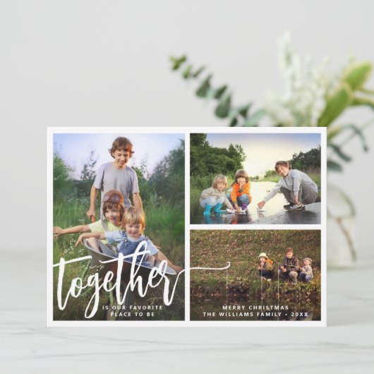 3枚の写真を一緒に楽しむ シーズンカード (スタンド正面)