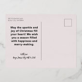 3枚の写真を一緒に楽しむ 箔シーズンポストカード (裏面)