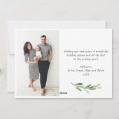 3枚の写真を使ったクリスマスカード シーズンカード (裏面)