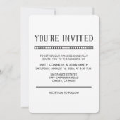 3枚の写真を追加おもしろいフィルム結婚式招待状 招待状 (裏面)