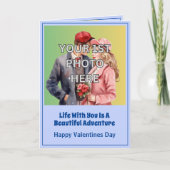 3枚の写真を追加 - あなたと過ごすバレンタインの冒険 カード (正面)