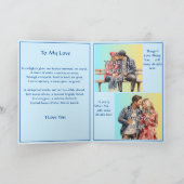 3枚の写真を追加, Blue Valentine Day with Love Poyte カード (内部)