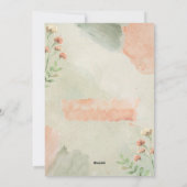 3枚の写真を飾る ヴィンテージグリーン ゴールドのクリスマス シーズンカード (裏面)