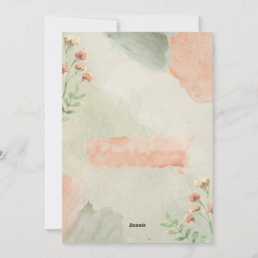 3枚の写真を飾る ヴィンテージグリーン ゴールドのクリスマス シーズンカード (裏面)