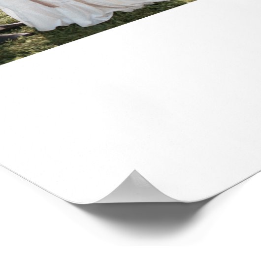 3枚の写真カスタマイズコラージュを追加 ポスター (角)