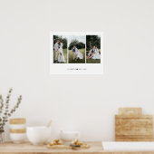 3枚の写真カスタマイズコラージュを追加 ポスター (キッチン)