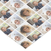 3枚の写真カスタムでフォトコラージュを作成する ショートテーブルランナー (コーナー)