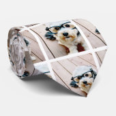 3枚の写真カスタムでフォトコラージュを作成する ネクタイ (ロール)