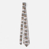 3枚の写真カスタムでフォトコラージュを作成する ネクタイ (裏面)