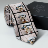 3枚の写真カスタムでフォトコラージュを作成する ネクタイ