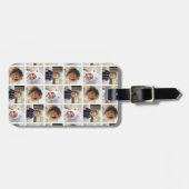 3枚の写真カスタムでフォトコラージュを作成する ラゲッジタグ (正面横)