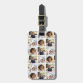 3枚の写真カスタムでフォトコラージュを作成する ラゲッジタグ (正面縦)