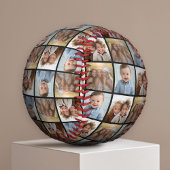 3枚の写真カスタムを黒に合わせてフォトコラージュを作成する 野球ボール