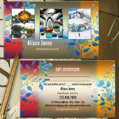 3枚の写真カラフルフローラジュエリーギフトビジネス