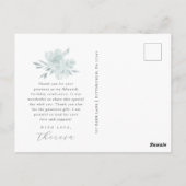 3枚の写真キンセアニェラブルーフローラ ポストカード (裏面)