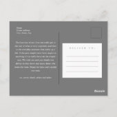 3枚の写真クリスマスカードを大切にする ポストカード (裏面)