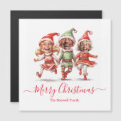 3枚の写真クリスマス小妖精や小人 (正面/裏面)