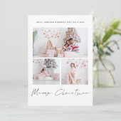 3枚の写真スクリプトファミリーメリークリスマス シーズンカード (スタンド正面)