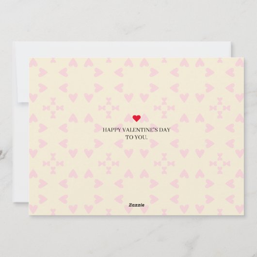 3枚の写真ハートコラージュvalentaryカップル シーズンカード (裏面)