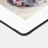 3枚の写真ペット犬の愛は4つの足の単語の白である デスクマット (コーナー)