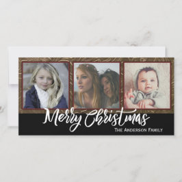 3枚の写真メリークリスマス シーズンカード
