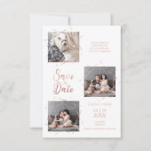 3枚の写真モダントレンディーバラ金ゴールド効果 (正面)