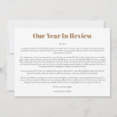 3枚の写真モダン家族ニュースレターChristmas シーズンカード (裏面)