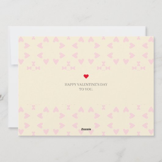 3枚の写真ラウンドコラージュのバレンタインデーのカップル シーズンカード (裏面)