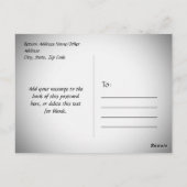 3枚の写真付きコラージュカスタムはがき ポストカード (裏面)