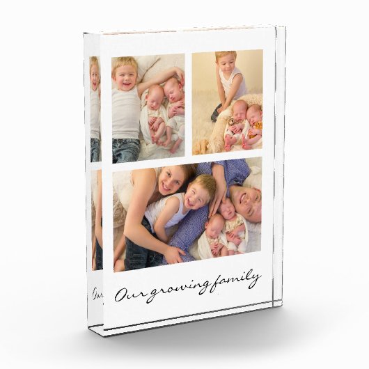 3枚の写真作成ファミリ写真 フォトブロック (左)