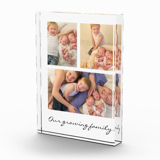 3枚の写真作成ファミリ写真 フォトブロック (右)