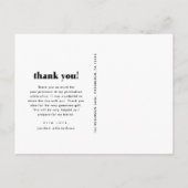 3枚の写真卒業ありがとうポストカード ポストカード (裏面)